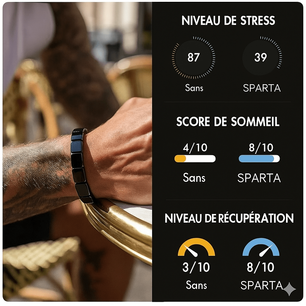 Bracelet Hematite Sparta Noir